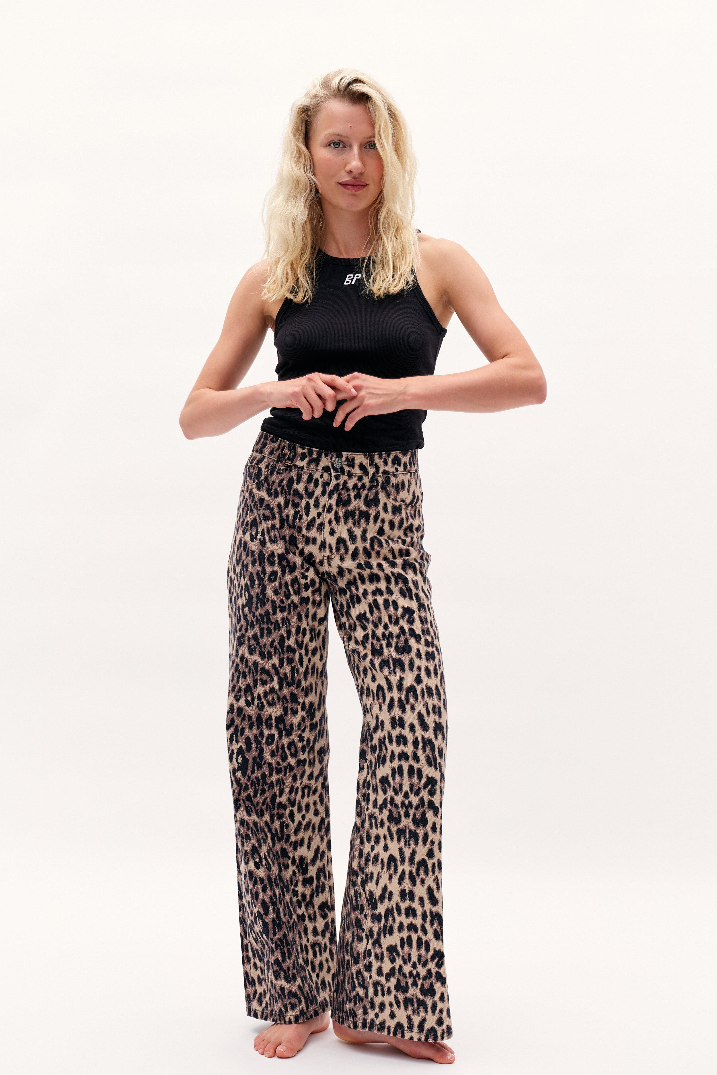 NICETTE JEANS | Brown Baum Leopard