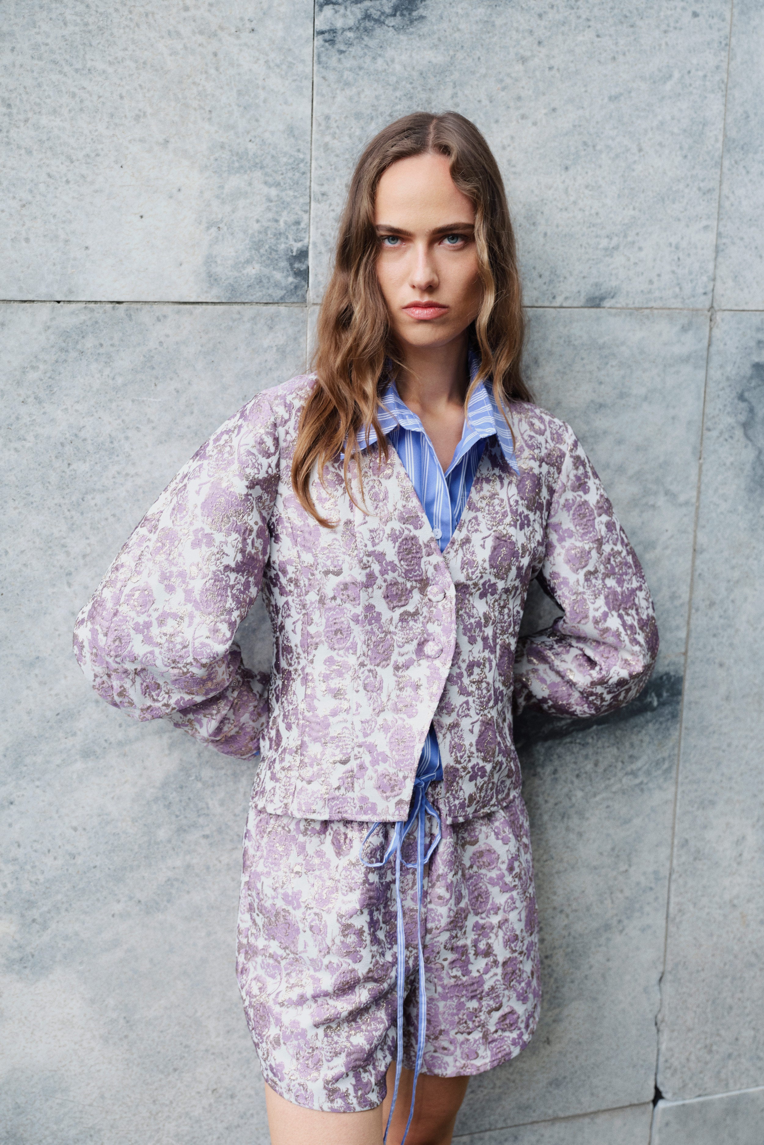 NELA SHORTS | Golden Purple Rose