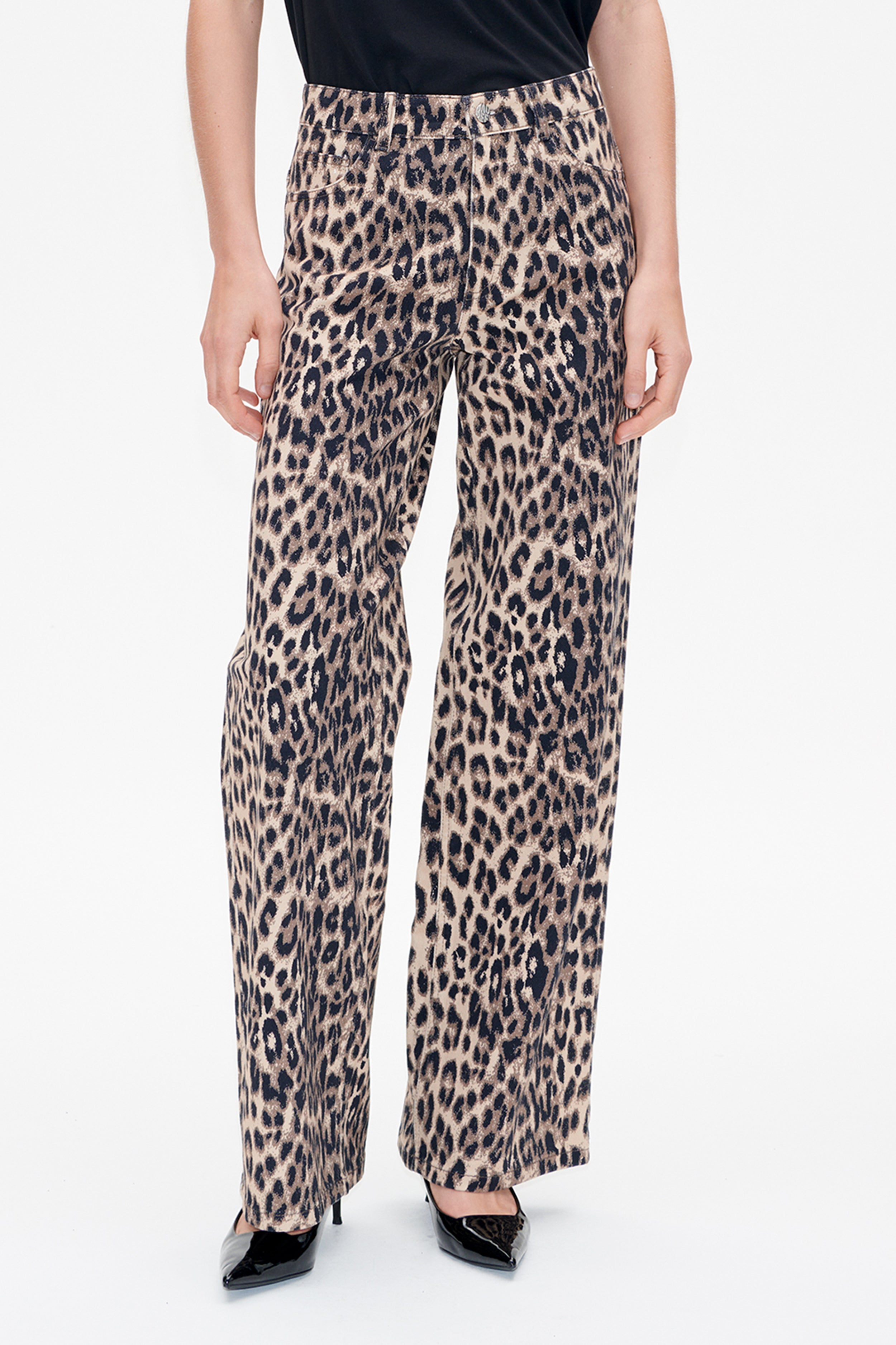 NICETTE JEANS | Brown Baum Leopard