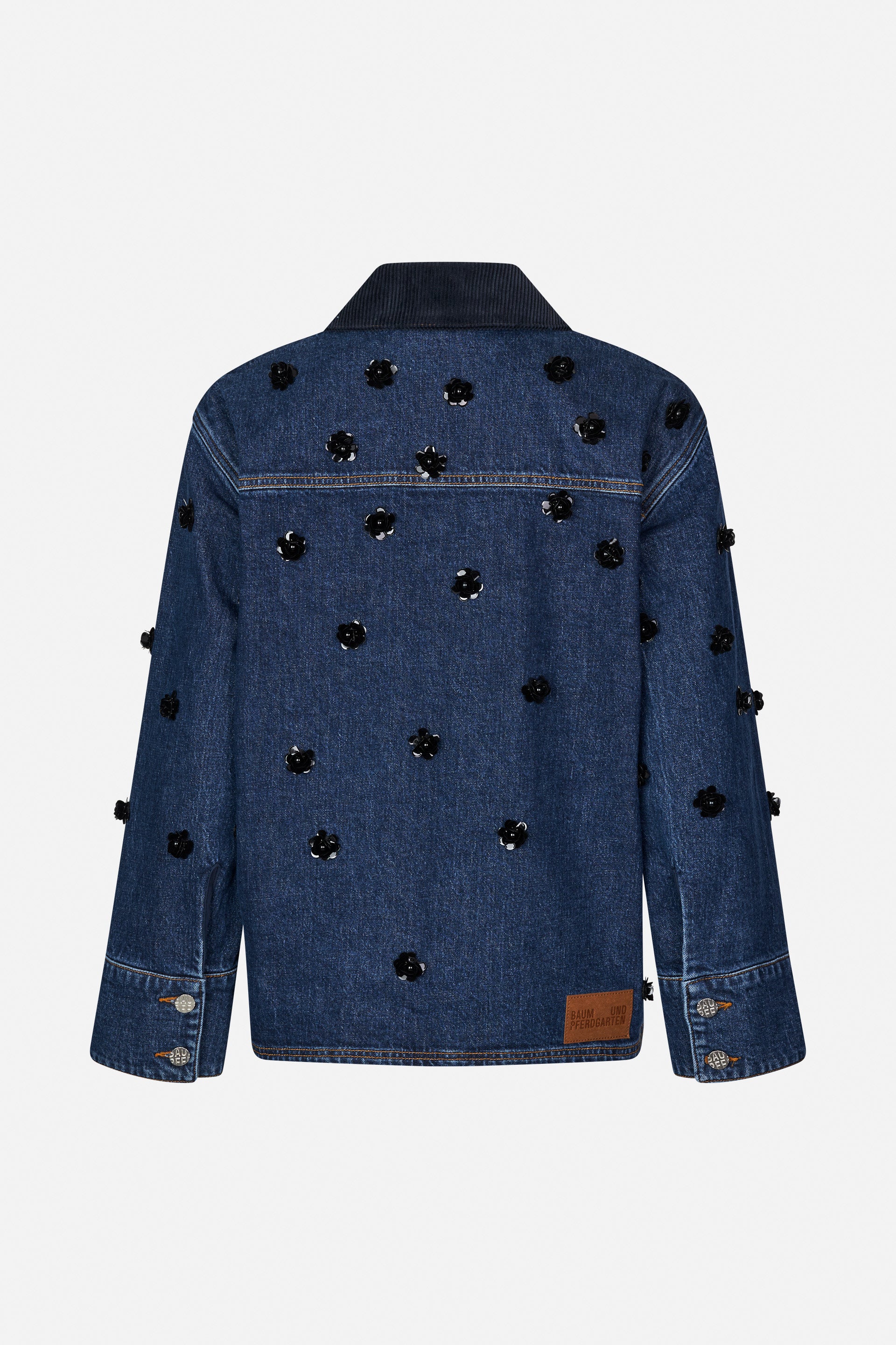 BEANNIE JACKET | Denim Sequince Flower