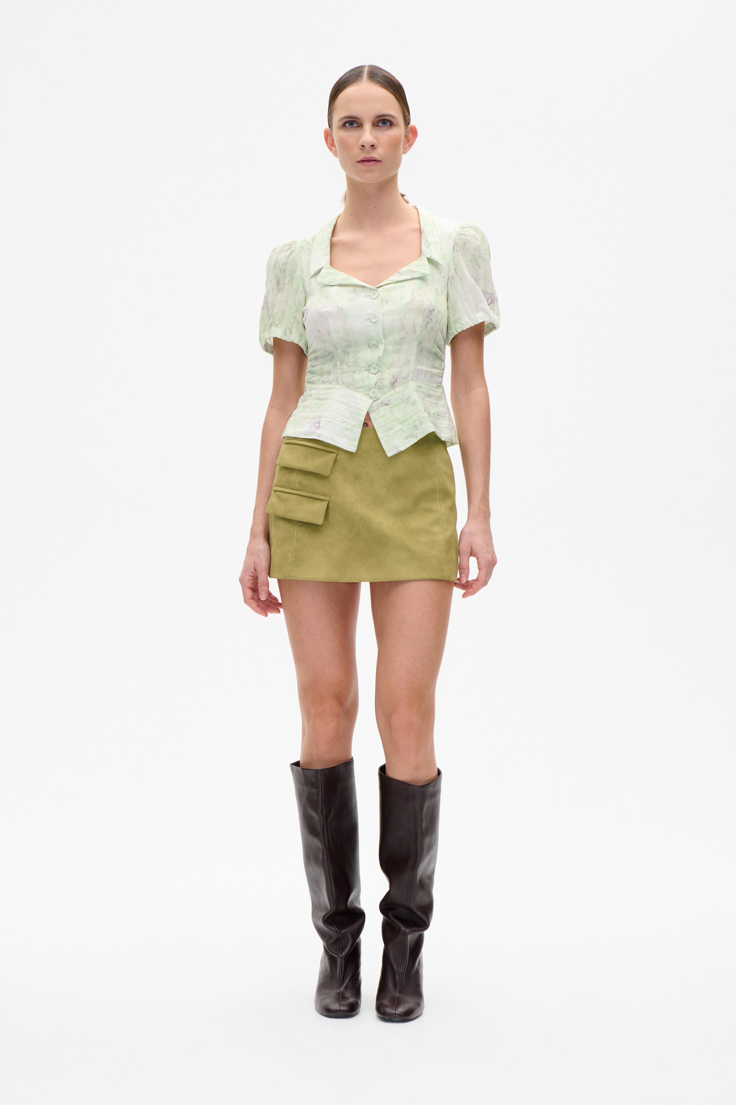 SHANIEL nederdel | green moss