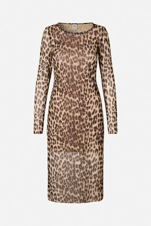 JOLANDA DRESS | Brown Baum Leopard