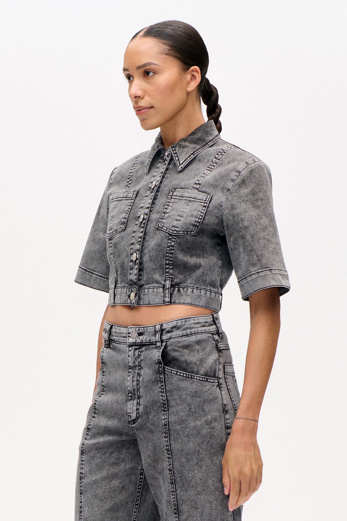 MAJSA SHIRT | Washed Black