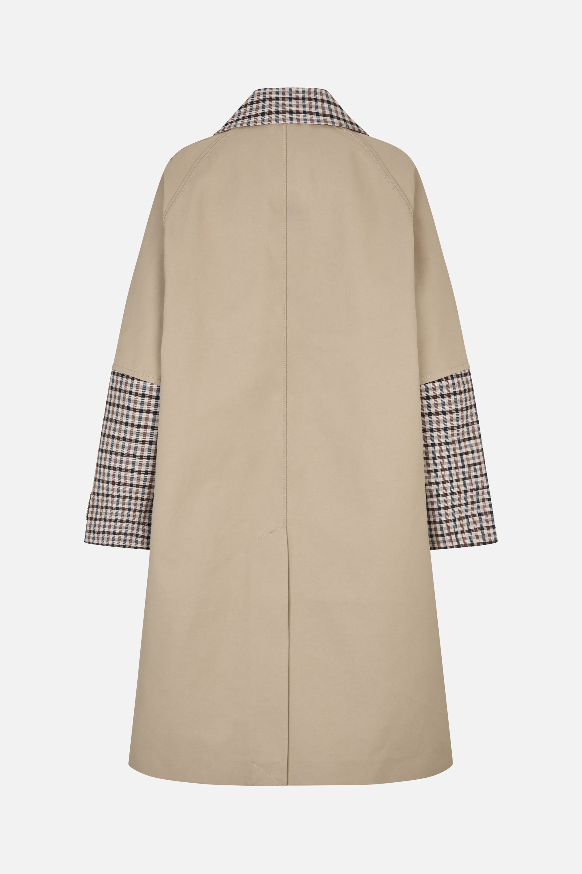 DONNIE COAT | Brown Camel Check