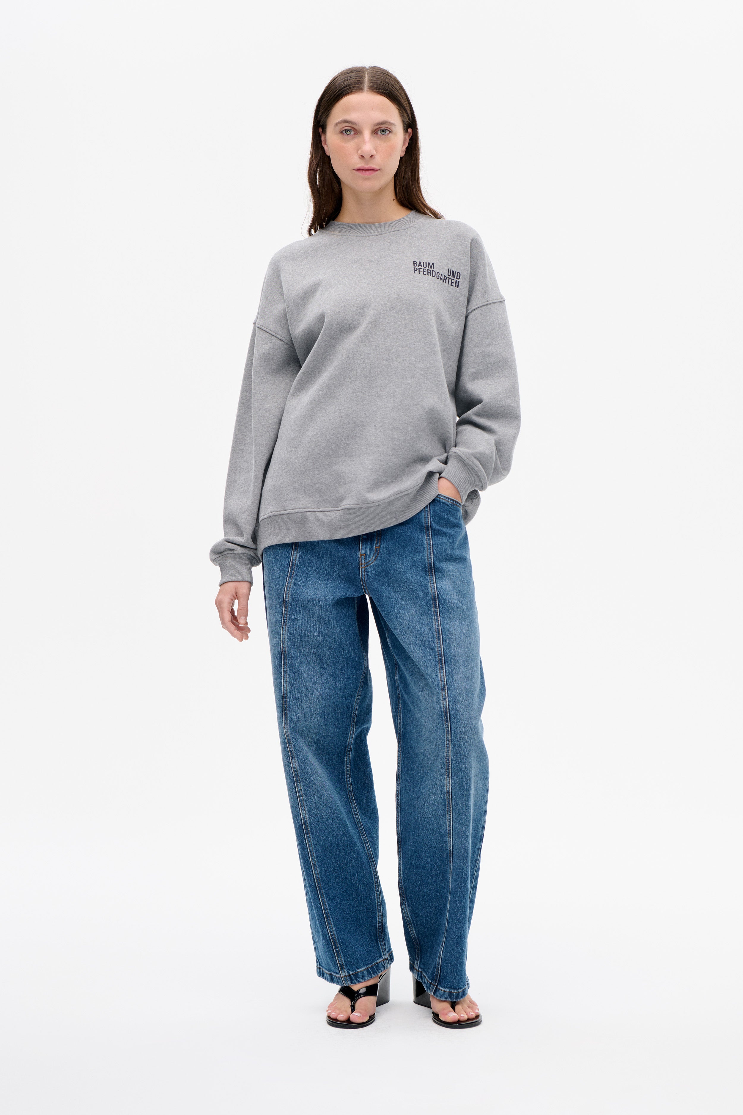 Shop JULLE TOP i Grey Melange | Hurtig levering