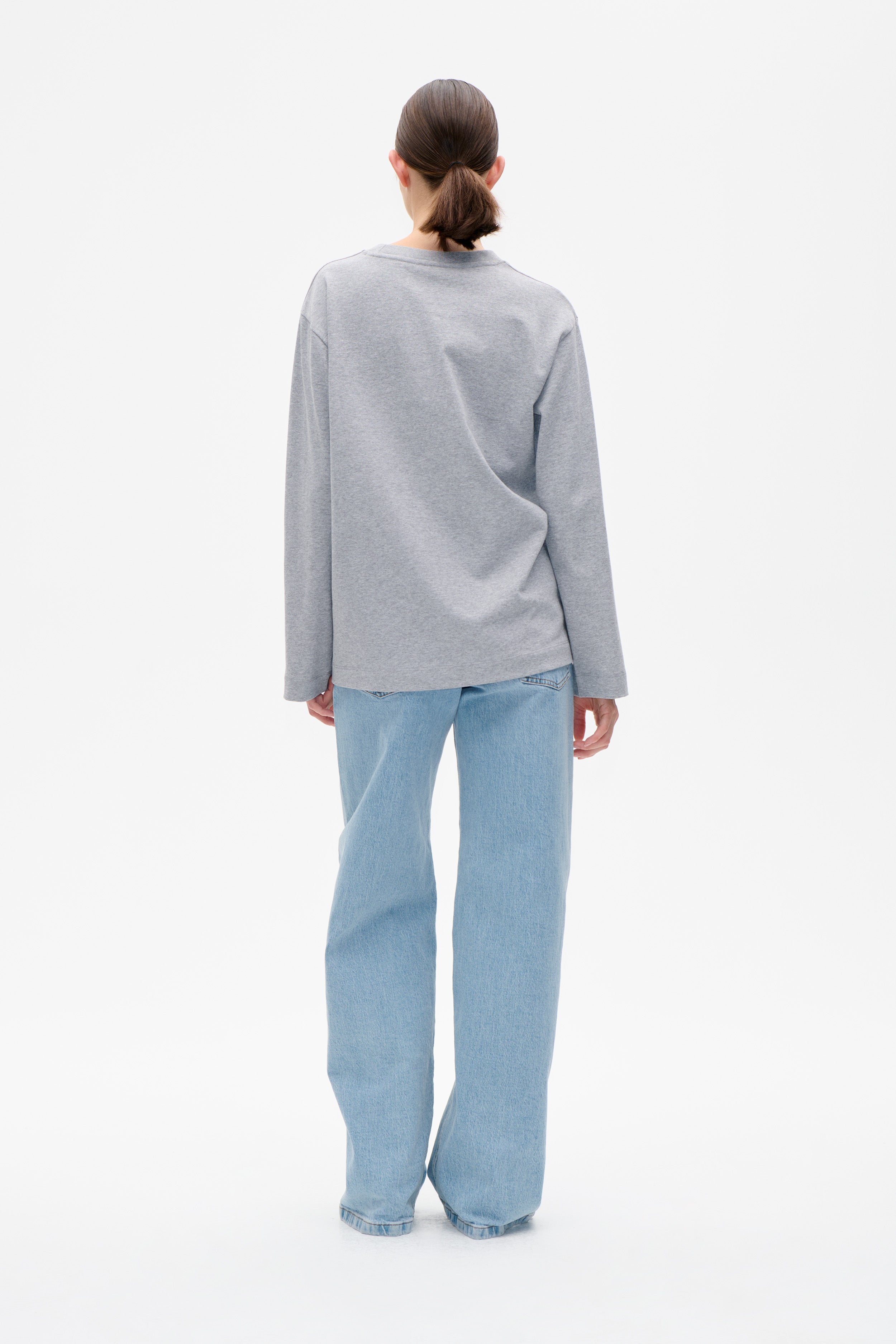 JEEVONA T-SHIRT | Grey Melange