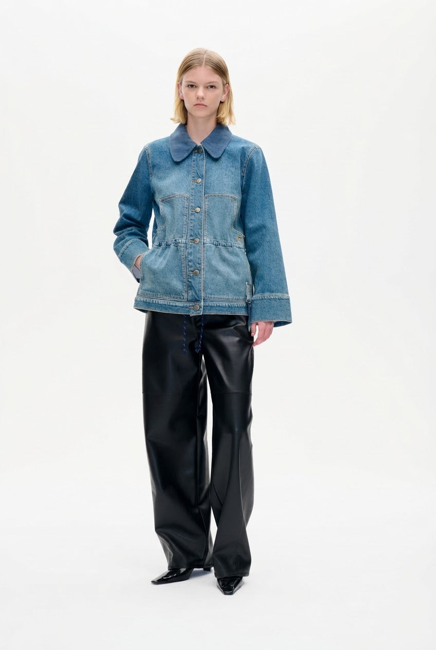 BENILDA JAKKE | Blå Vasket Denim