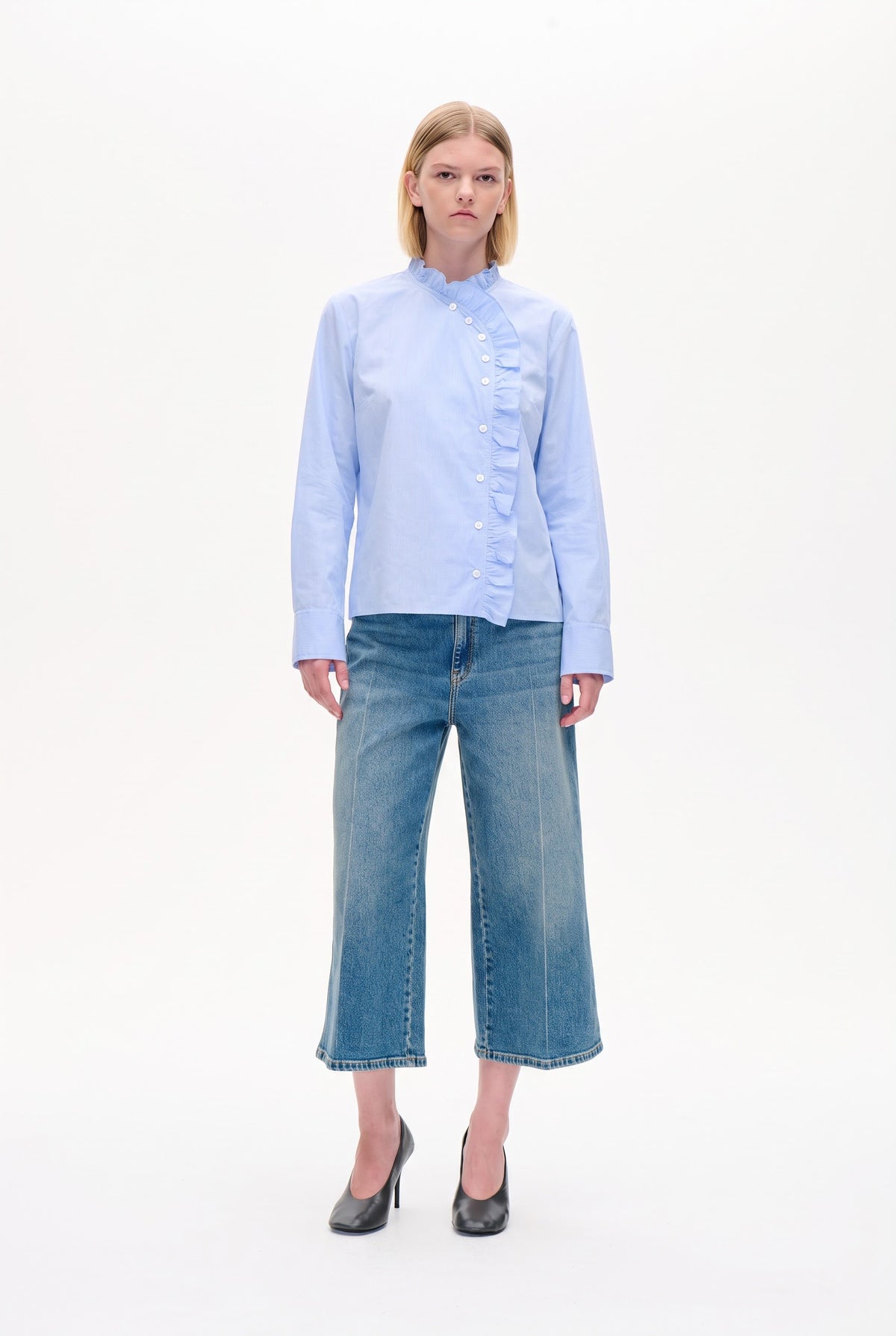 MELA BLUSE | Lyseblå Tern