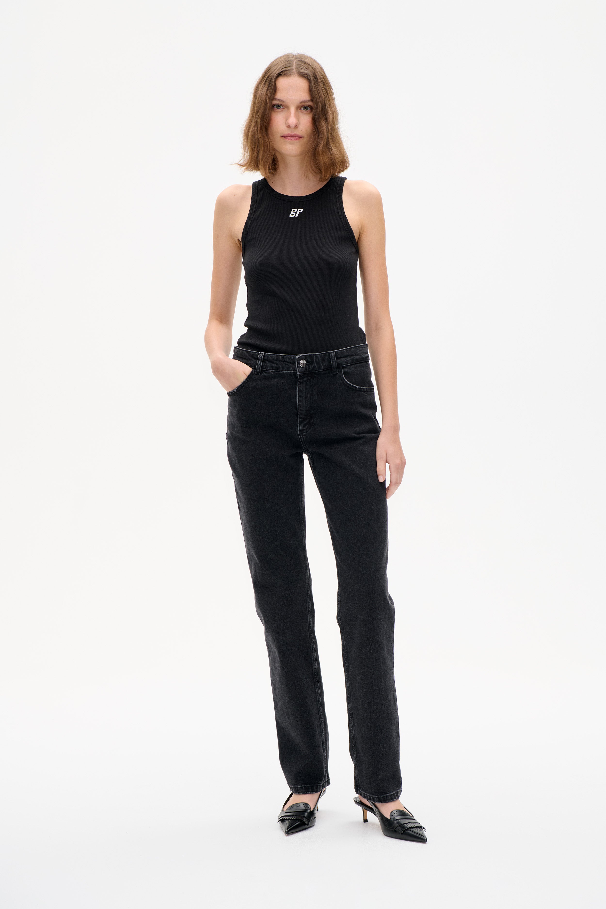 NO 04 JEANS | Black Washed Denim